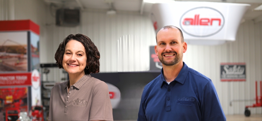 Pictured (L to R) Shannon Powers (Vice President of Finance and Administration), Josh Whitaker (Director of Operations)